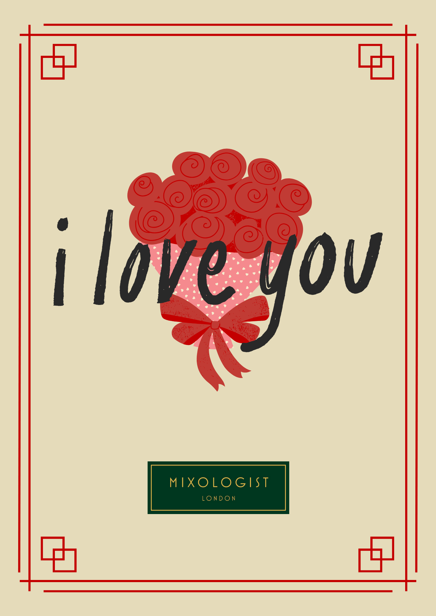 "I Love You" Mother's Day Cardtail 100ml